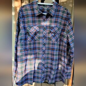 NWT | Eddie Bauer Multicolored Plaid Field Flex Flannel